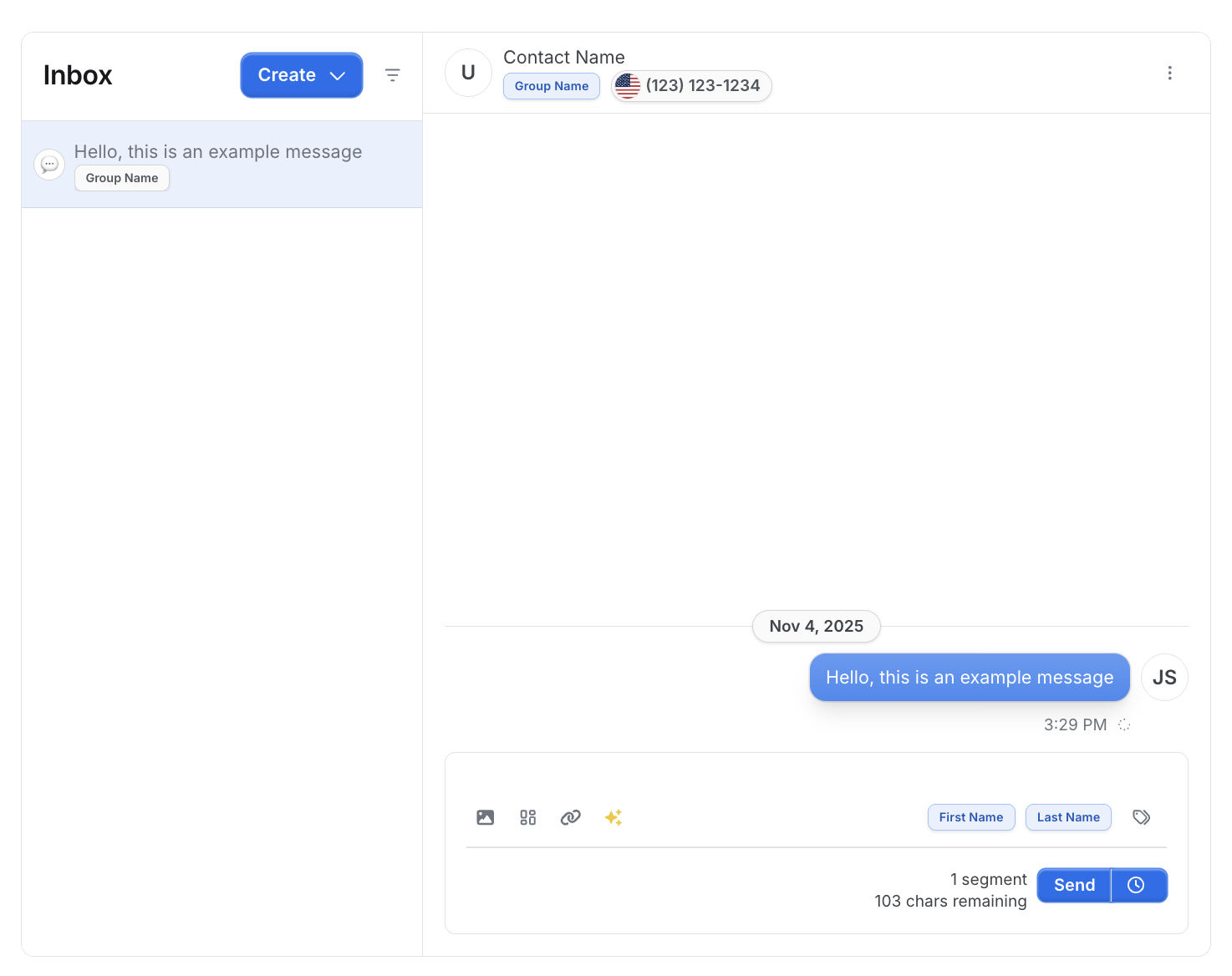 Integration Conversations Interface [1:1 Messaging] – Sakari Support Center